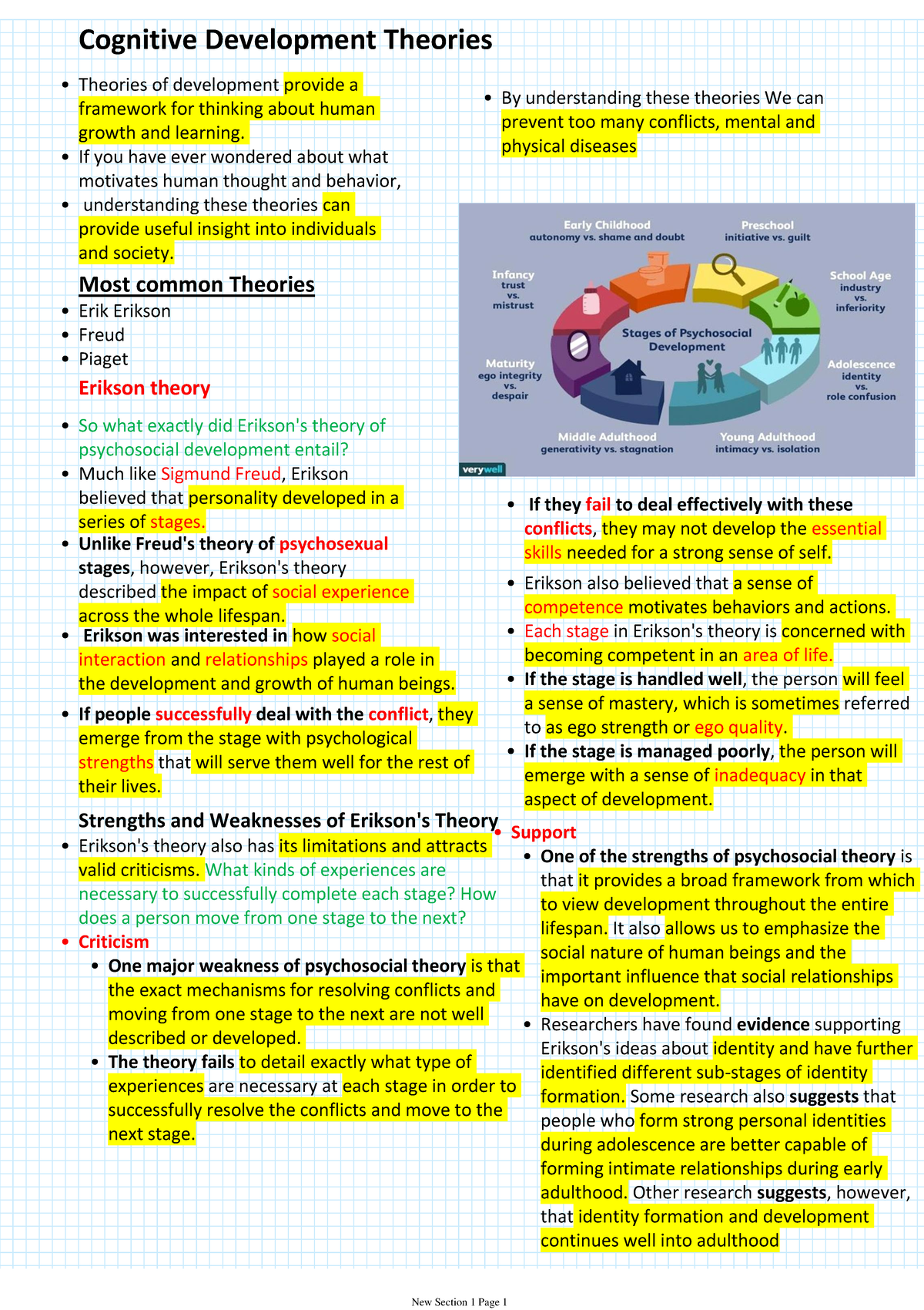 1 Cognitive Development Theories Cognitive Development Theories