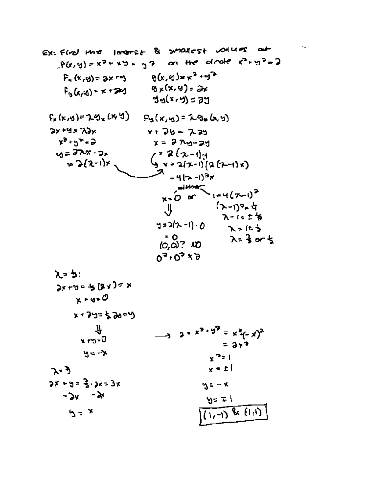 Note Mar 31, 2023 - Lagrange method for 2 and 3 variable functions - Ex ...