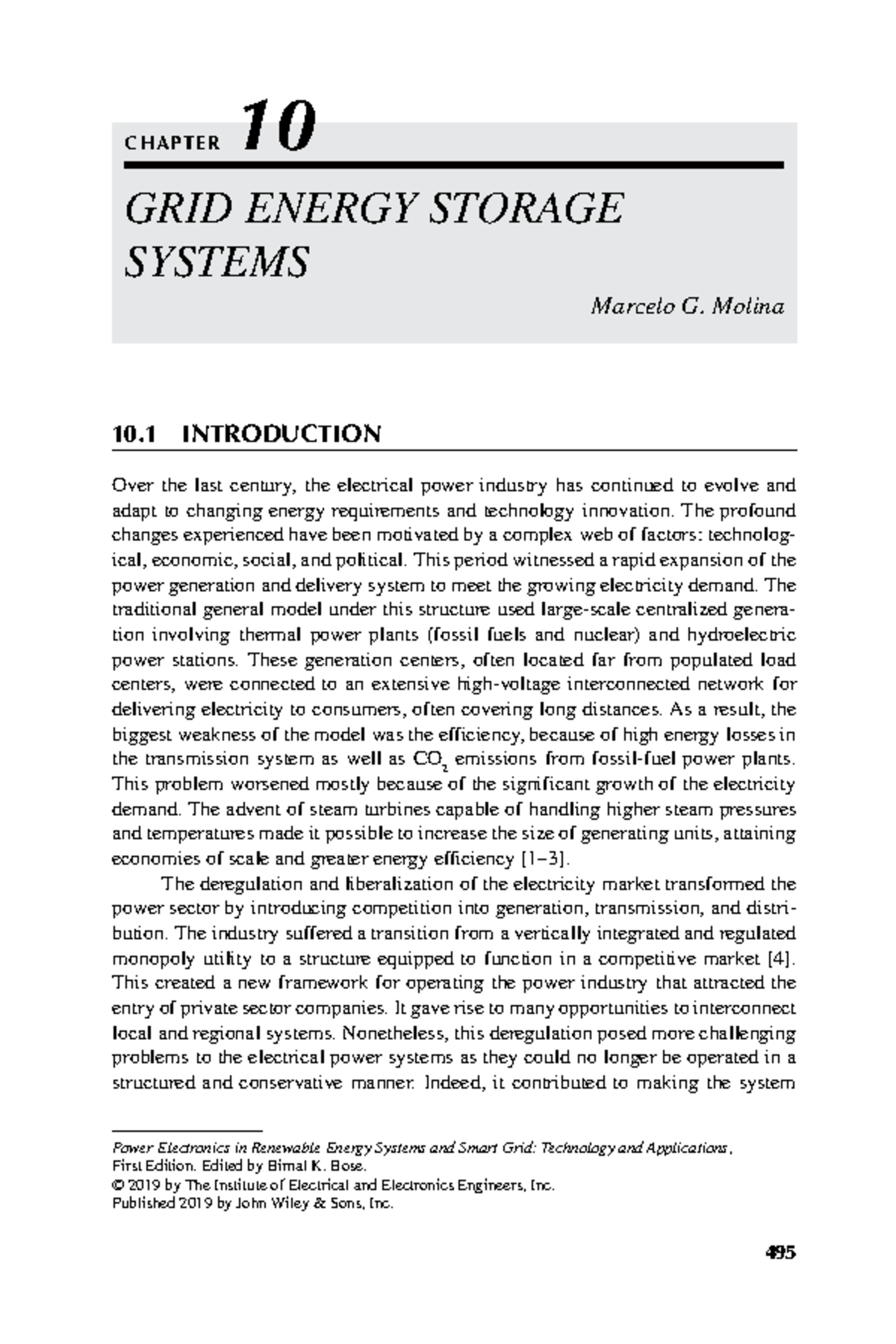 Grid Energy Storage Systems 495 Power Electronics in Renewable Energy