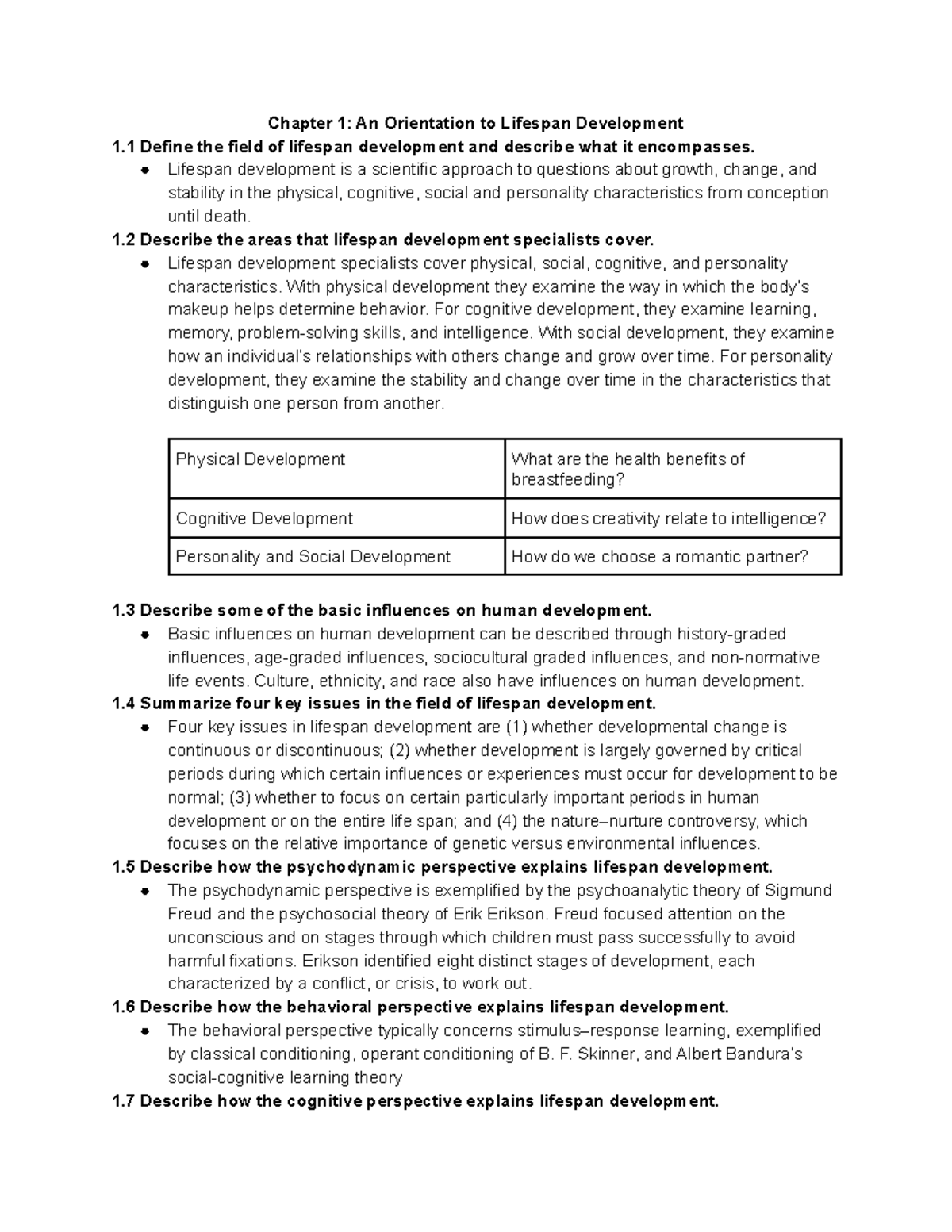 Chapter 1 An Orientation To Lifespan Development Chapter 1 An
