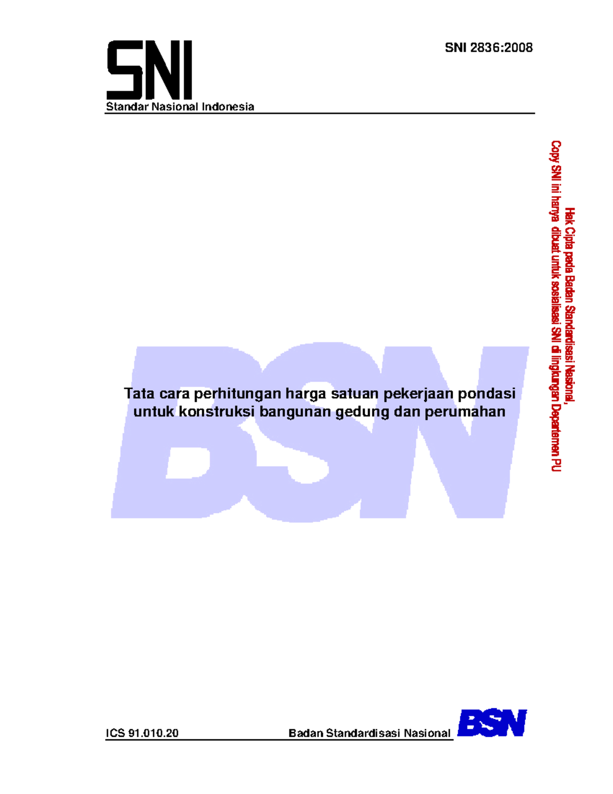 SNI 2836-2008 Pekerjaan Pondasi - Standar Nasional Indonesia SNI 2836 ...