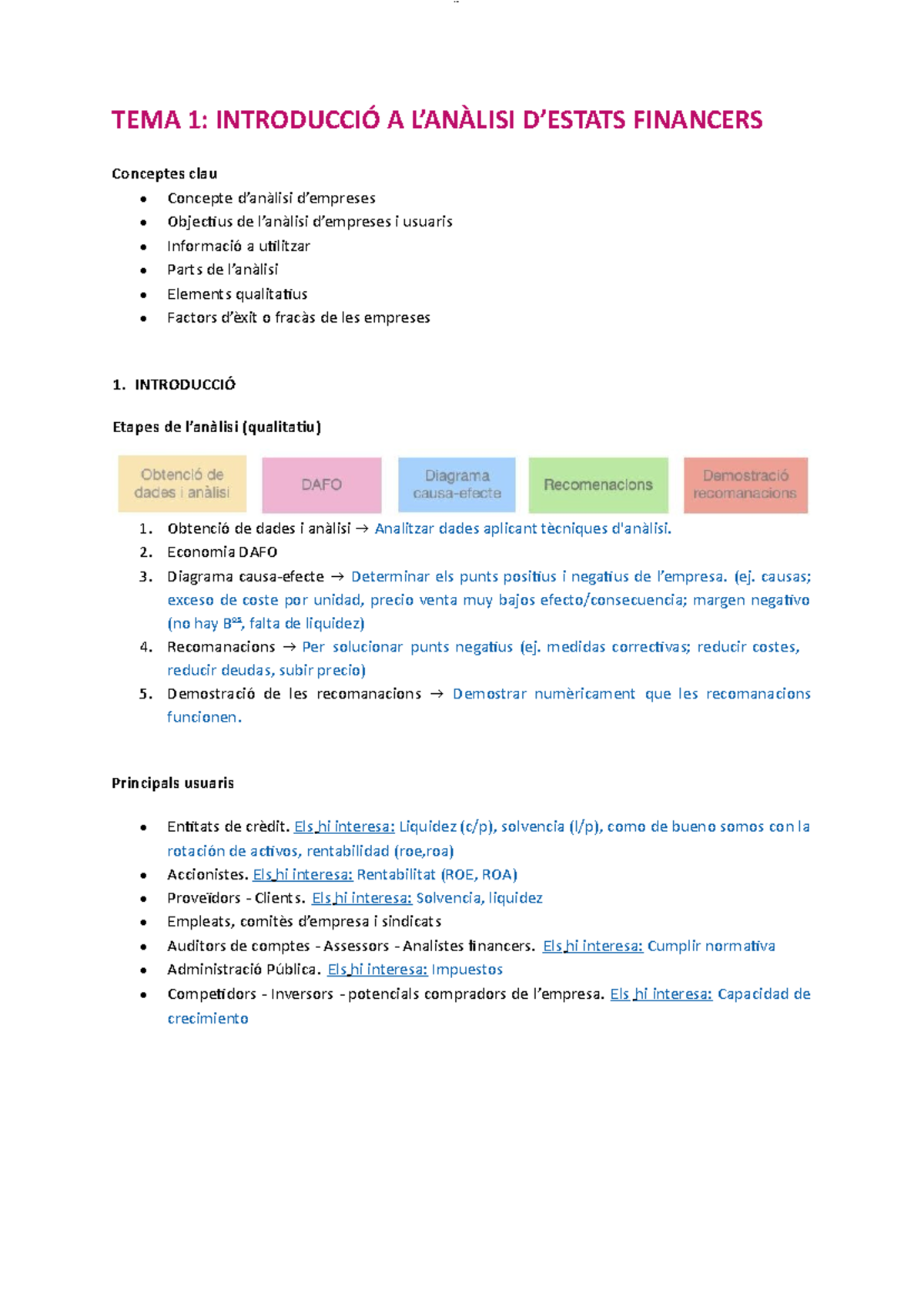 TEMA 1 - Apuntes de análisis de estados contables. Tema 1. - TEMA 1 ...