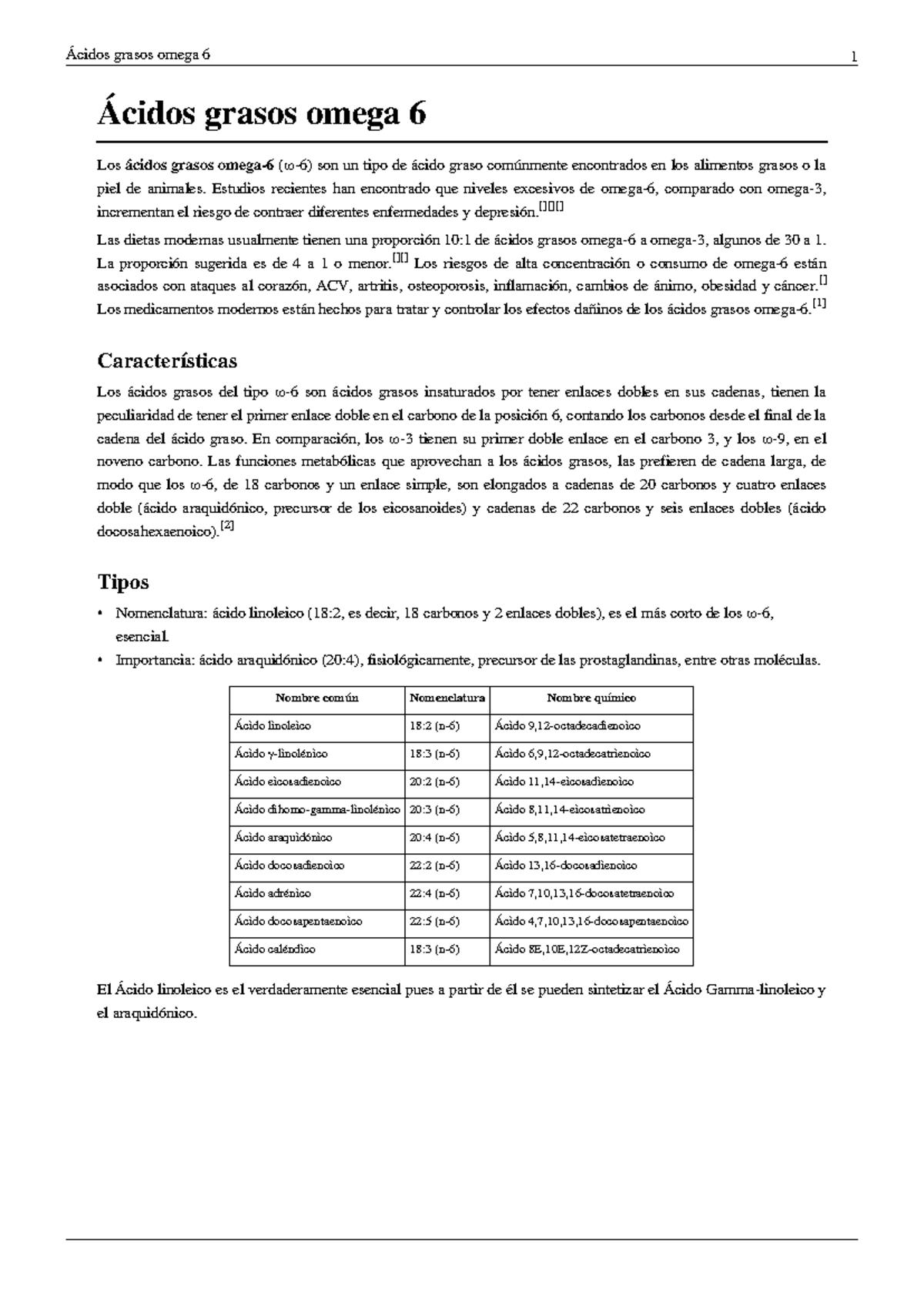 Acidos grasos omega 6 1 Biologia acids grassos Ácidos grasos omega
