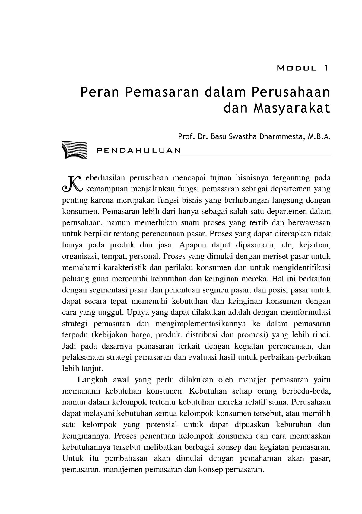 EKMA4216-M1 - Modul 1 Peran Pemasaran Dalam Perusahaan Dan Masyarakat ...