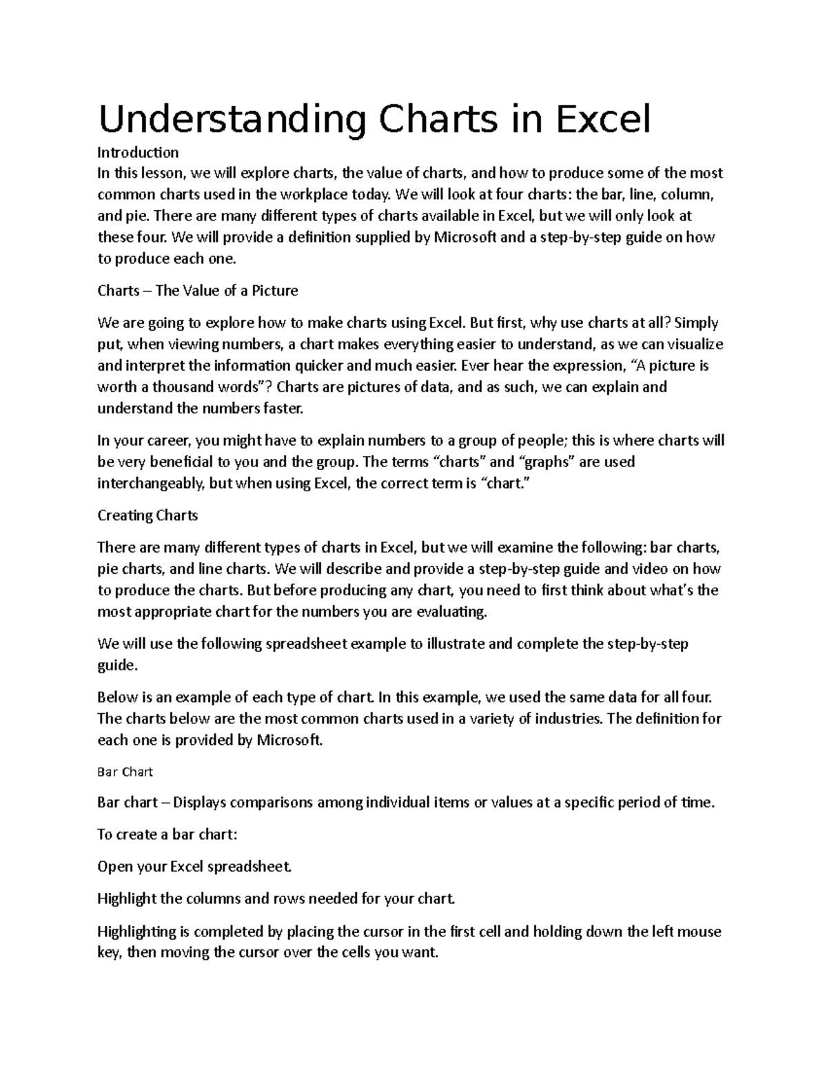 understanding-charts-in-excel-inft124-bsc-studocu