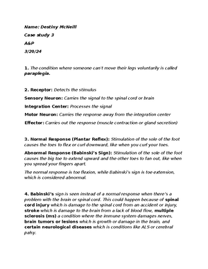 Case Study 1 Bios252 - Worksheet - Name: Destiny McNeill Anatomy ...