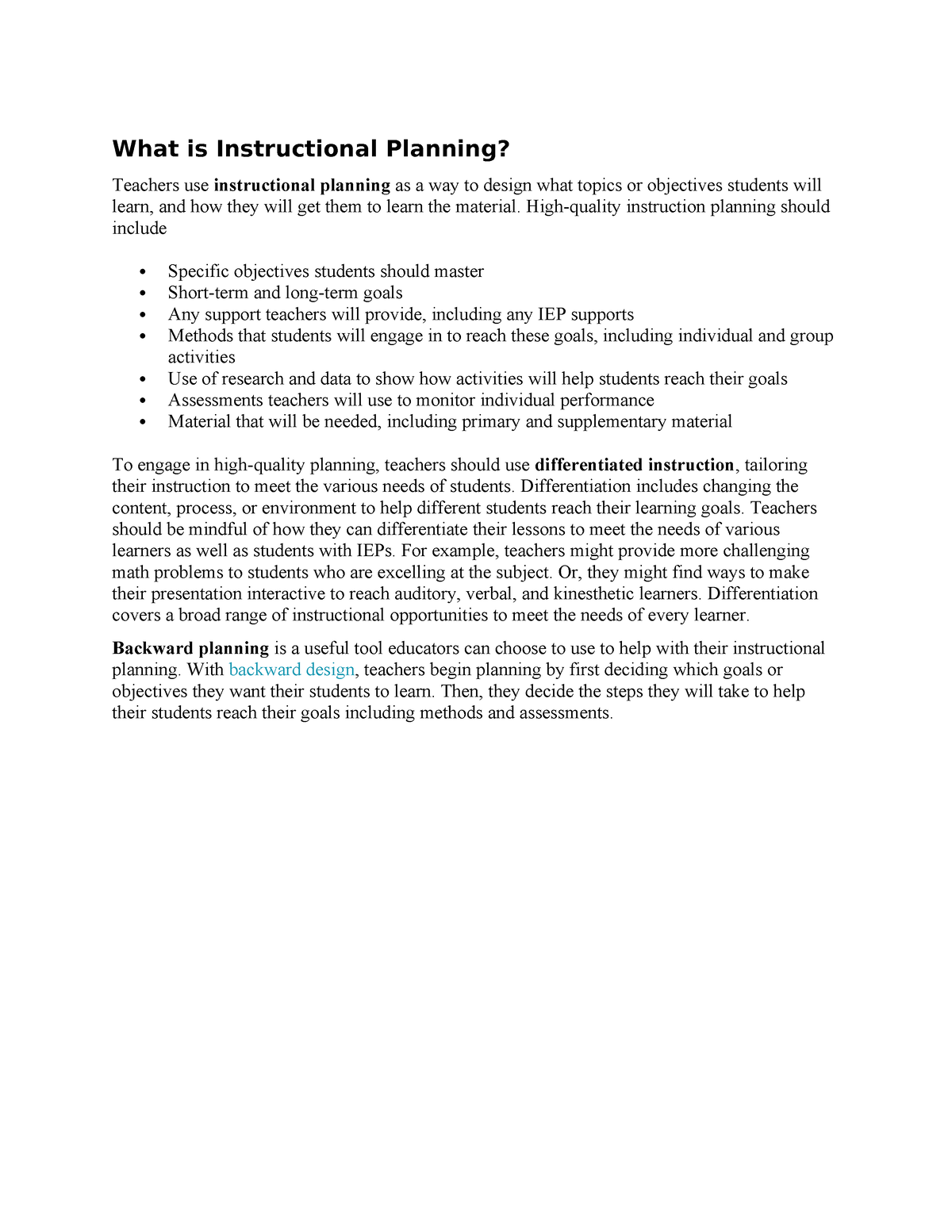 what-is-instructional-planning-what-is-instructional-planning