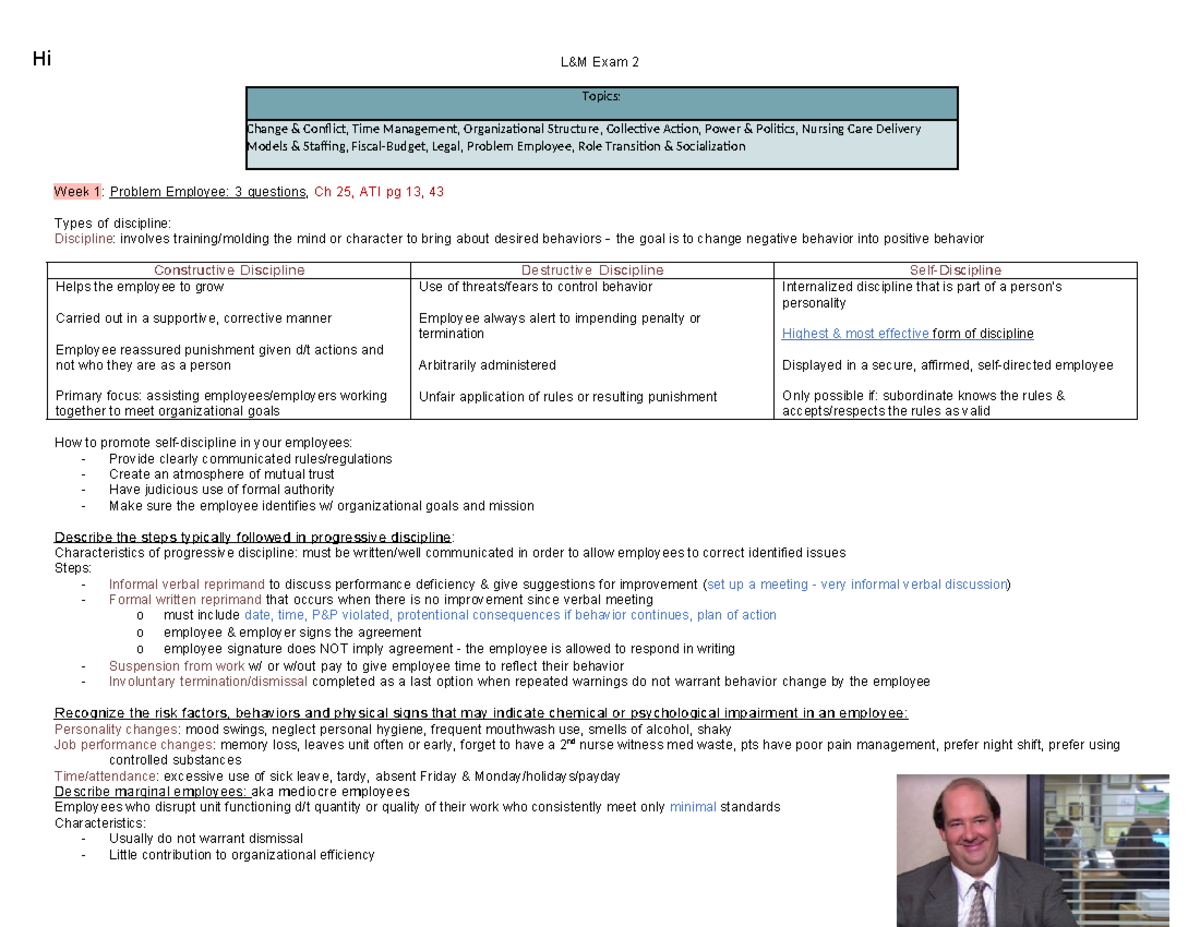 Leadership 2 - Change & Conflict, Time Management, Organizational ...