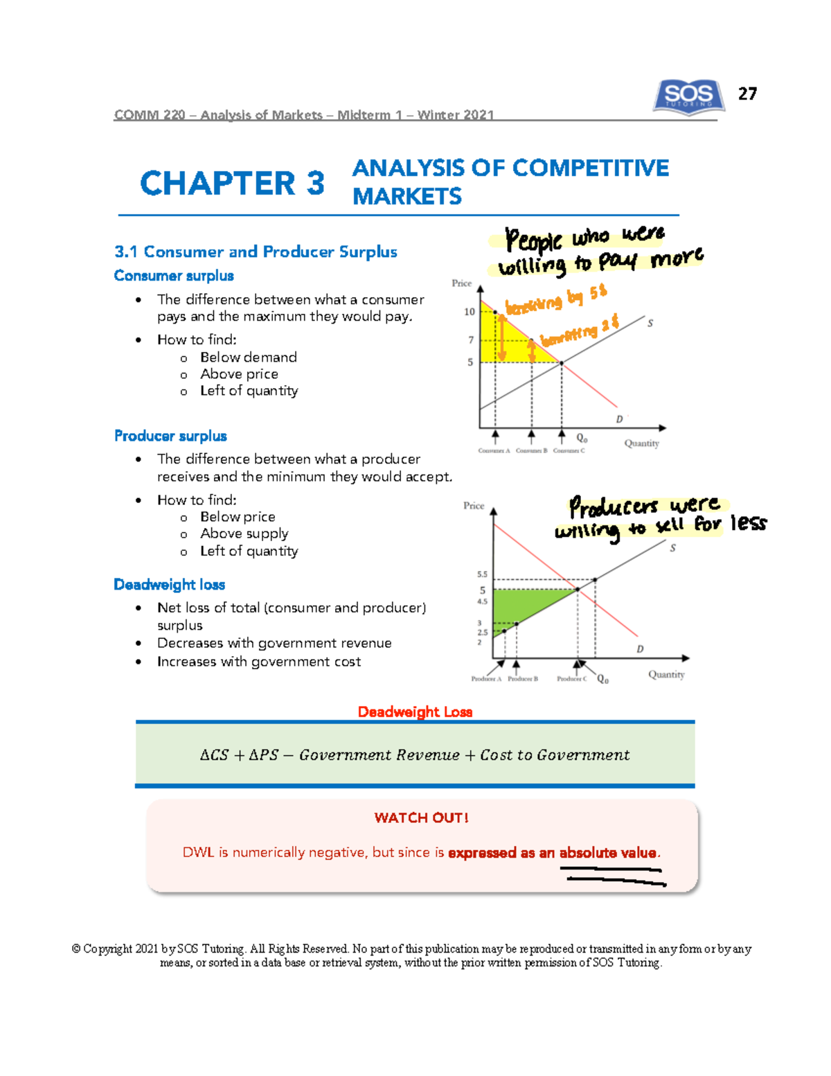 MT1 COMM220 - Preparation Du Midterm - COMM 220 – Analysis Of Markets ...