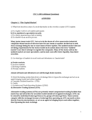 CSC Volume 1 (Final Exam - 100 Questions) 2018 - Final Exam - 100 ...