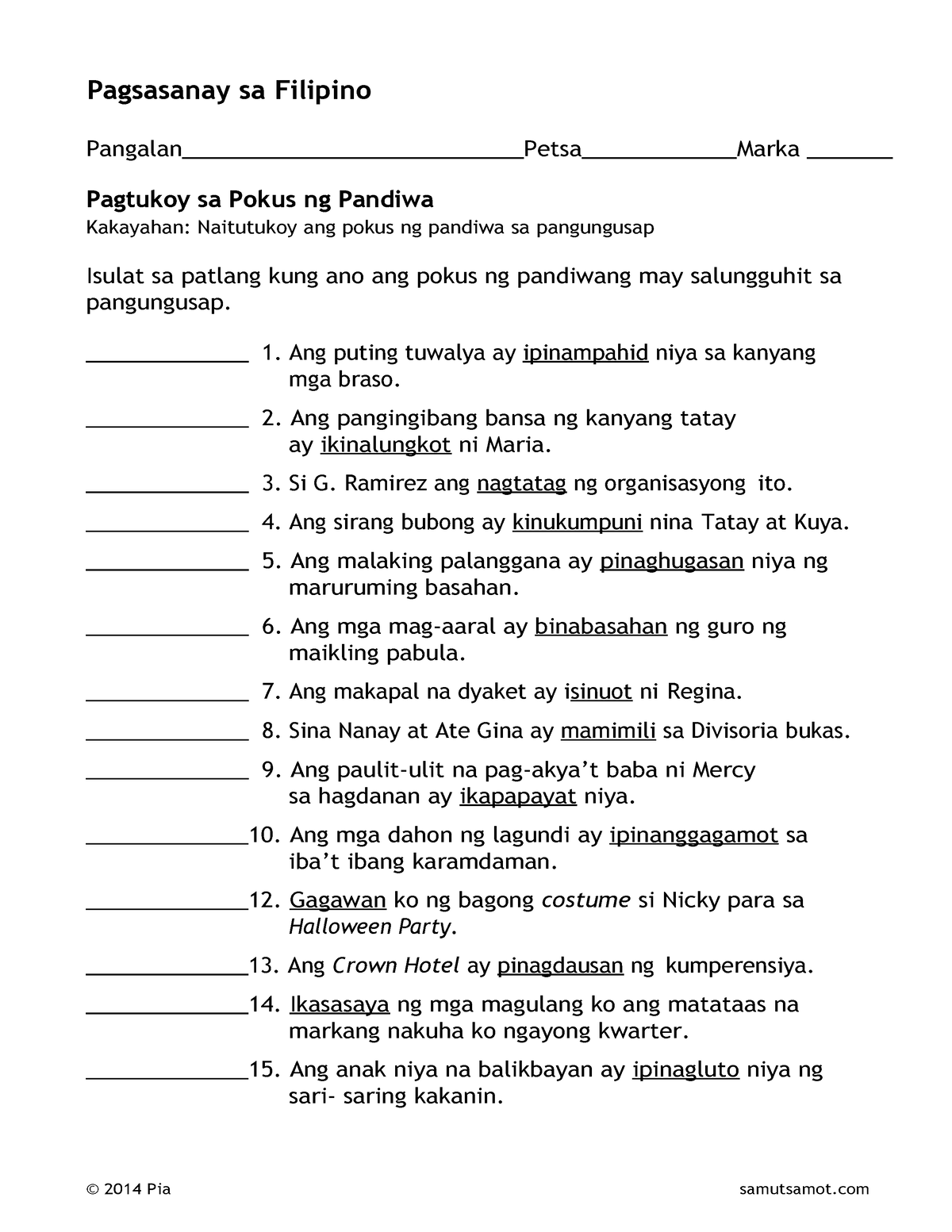 392502011 Pokus Ng Pandiwa 1 Converted - Pagsasanay Sa Filipino ...