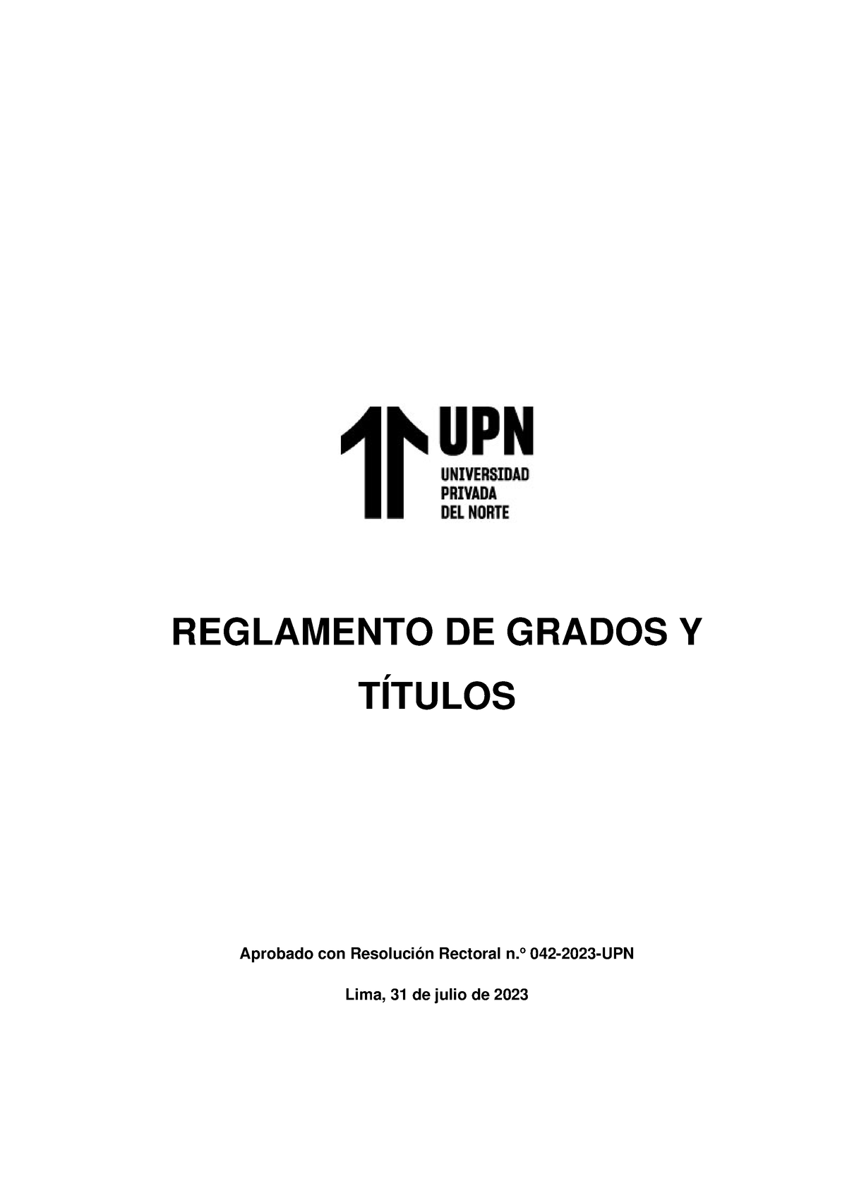 Reglamento-grados-titulos - REGLAMENTO DE GRADOS Y TÍTULOS Aprobado Con ...