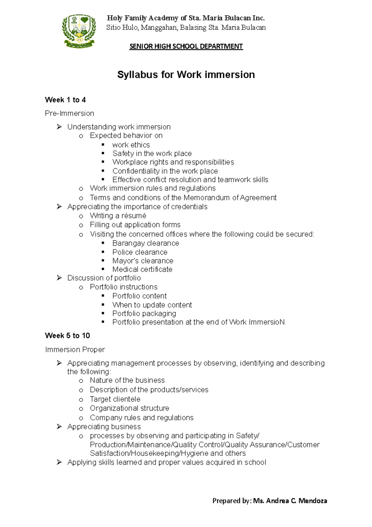 syllabus-for-work-immersion-holy-family-academy-of-sta-maria-bulacan