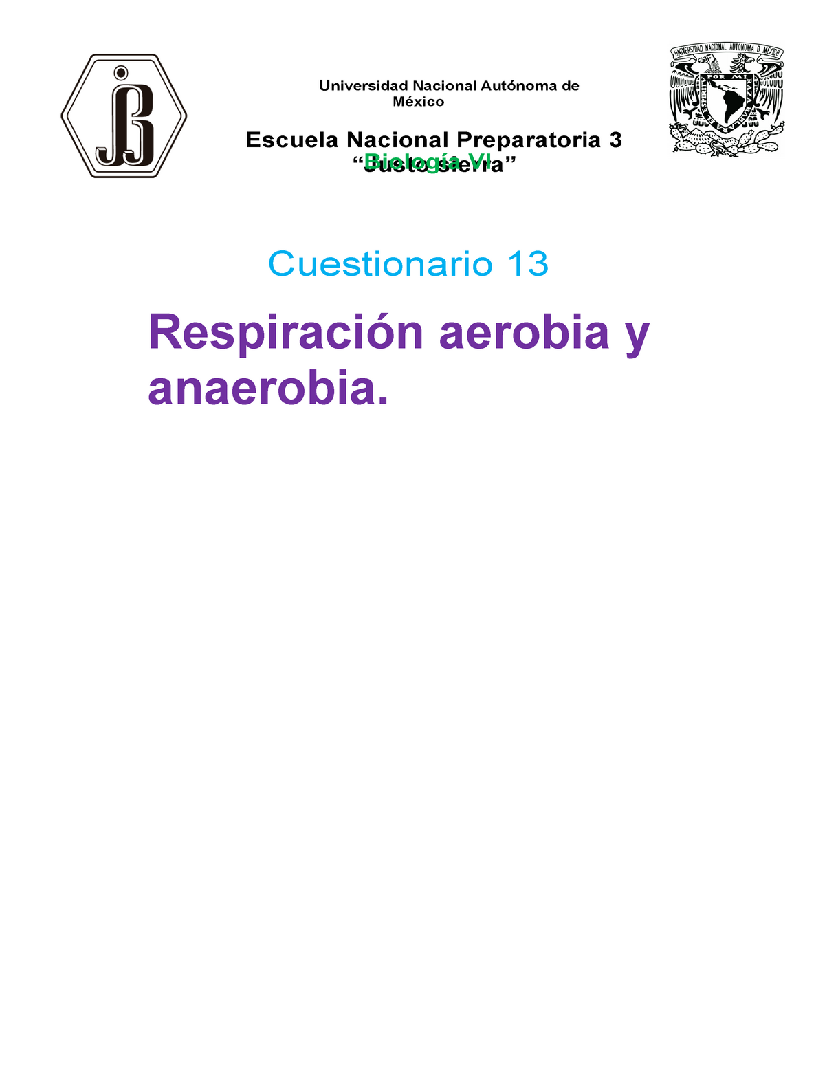 Respiración Aerobia Y Anaerobia Respiración Anaerobia Y Aerobia 1 ¿qué Es La Respiración R 3783