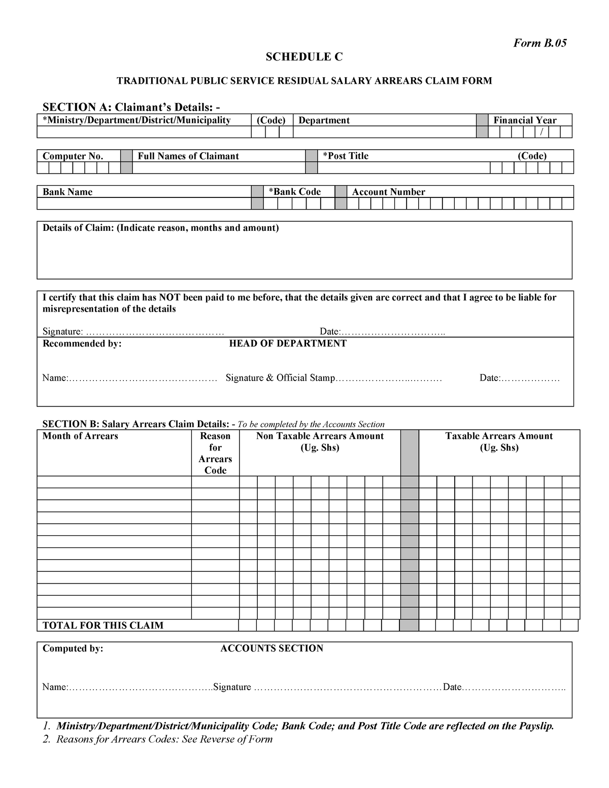 residual-salary-arrears-claim-form-2010-2011-studocu