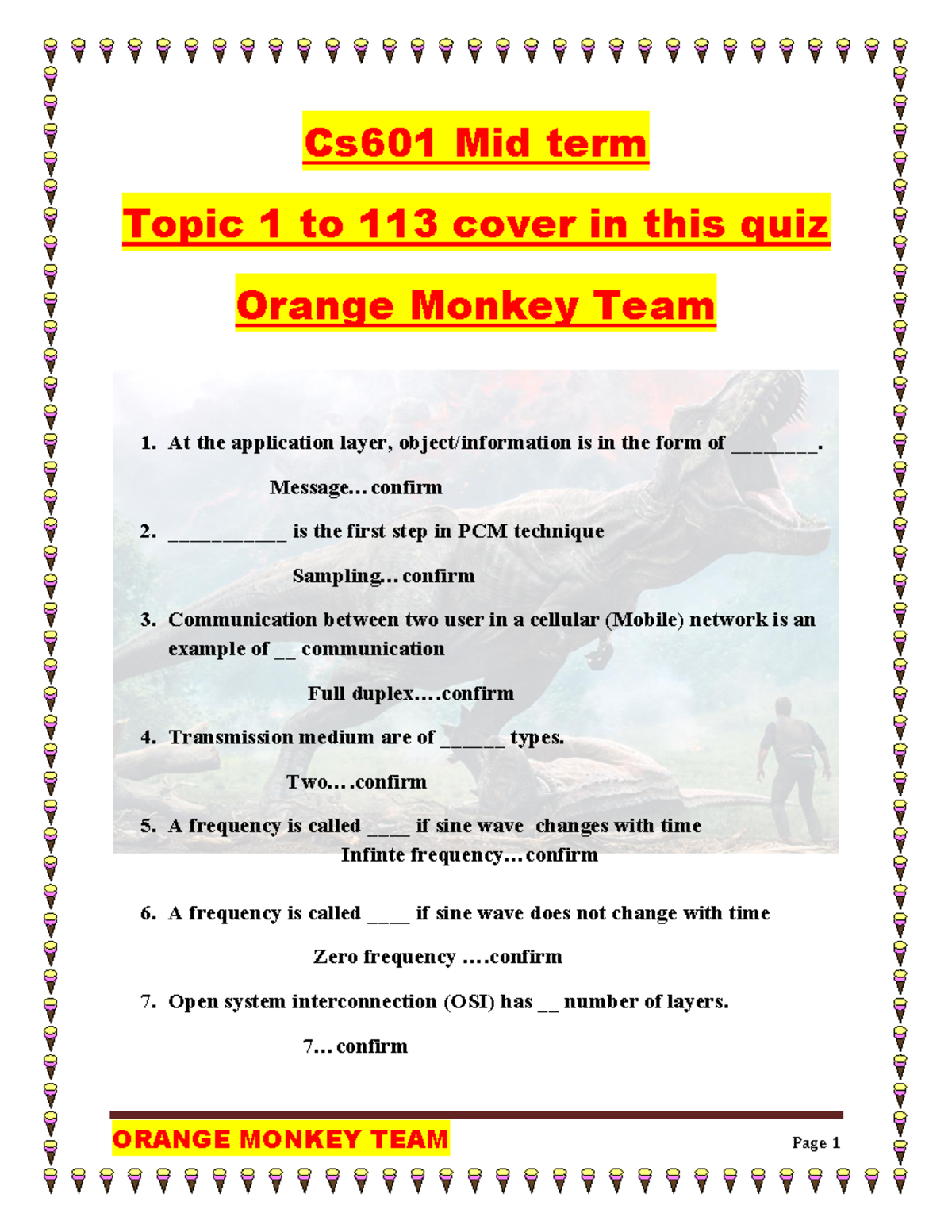 CS601 QUiz 1 Updated-1 - notes - Cs601 Mid term Topic 1 to 113 cover in ...