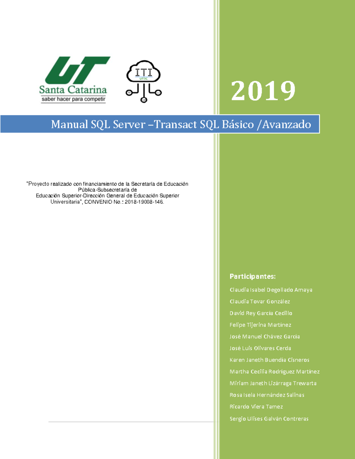 Manual sql server 2019 y Transact SQL Básico Avanzado - 1 | P á g i n a ...