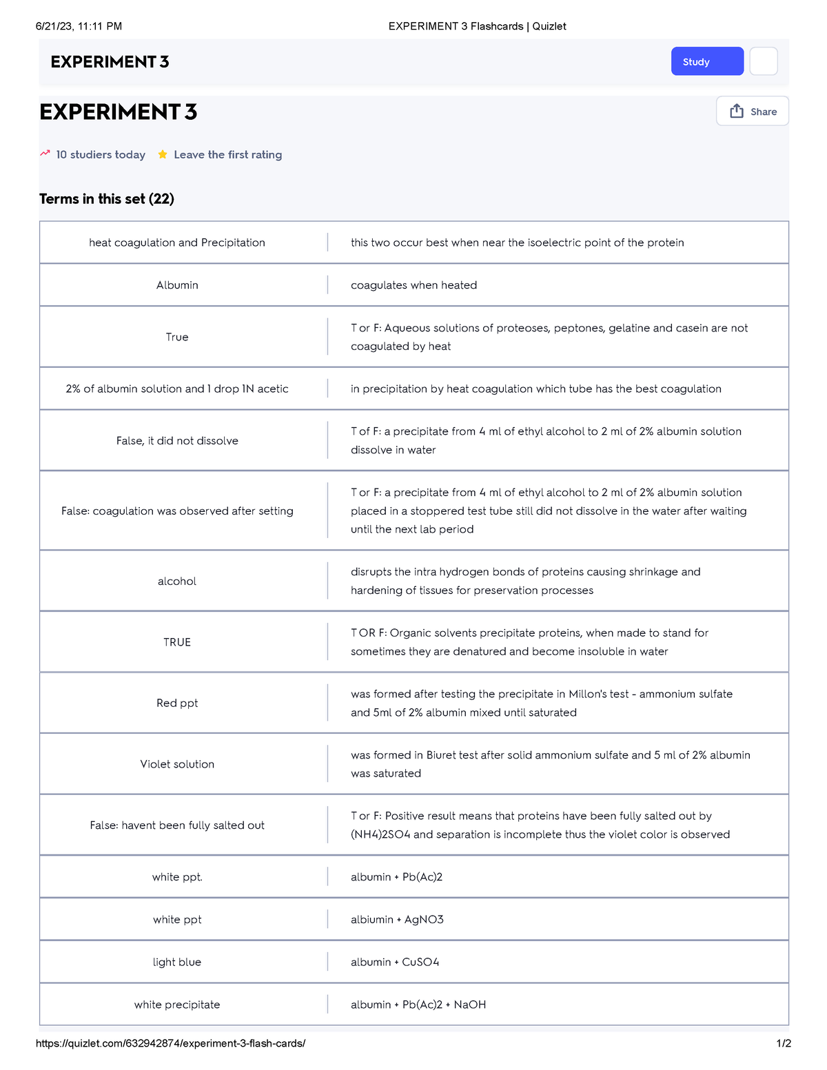 Experiment 3 Flashcards Quizlet - 6/21/23, 11:11 PM EXPERIMENT 3 ...