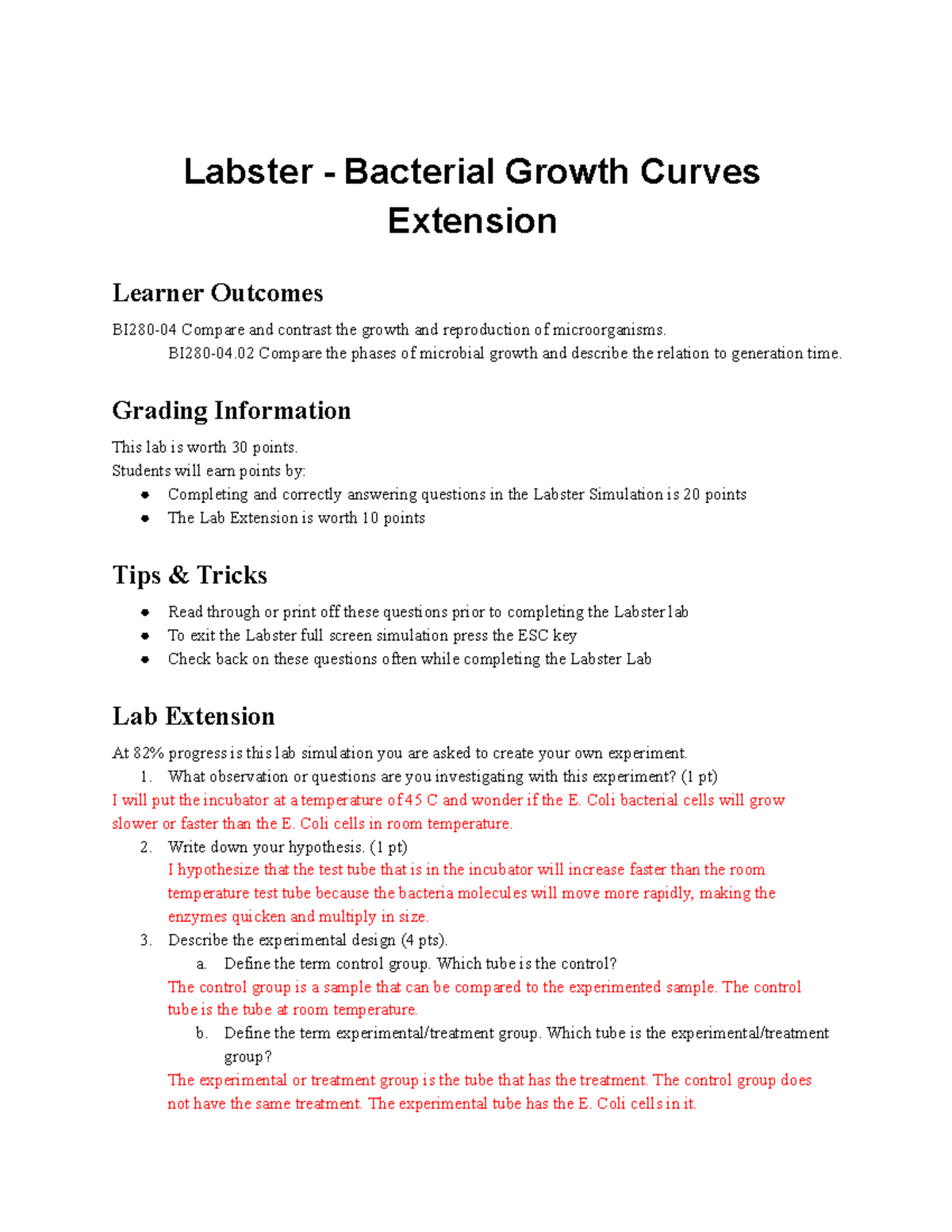 Copy of Labster Bacterial Growth Curves Extension Labster