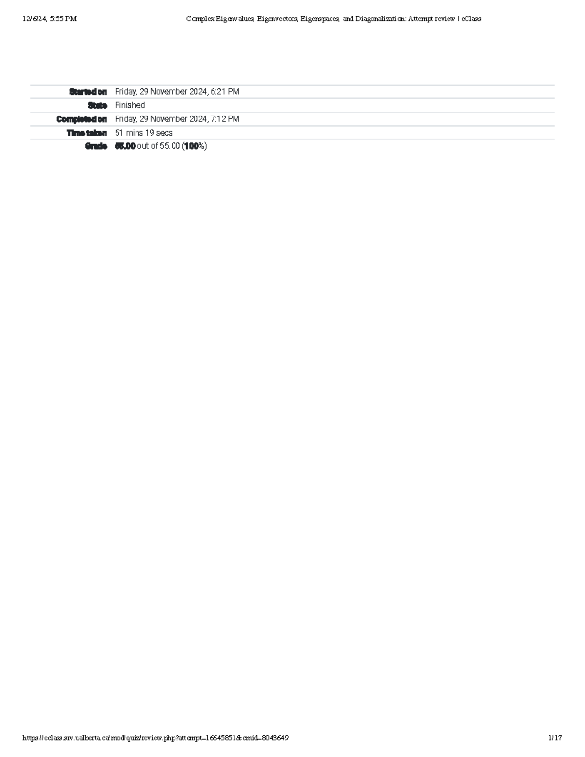 Complex Eigenvalues, Eigenvectors, Eigenspaces, and Diagonalization ...