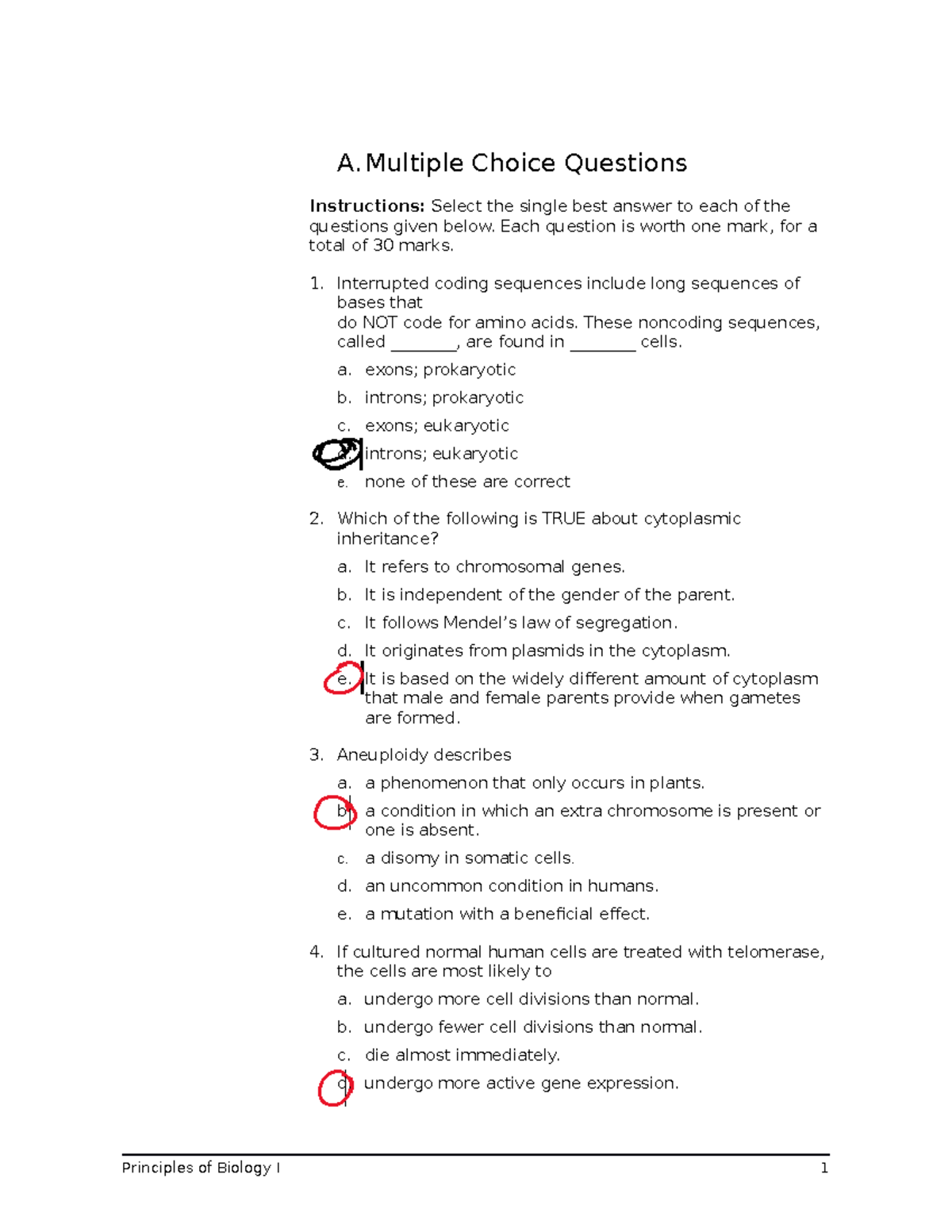 2C - Assignment 2C - A Choice Questions Instructions: Select the single ...