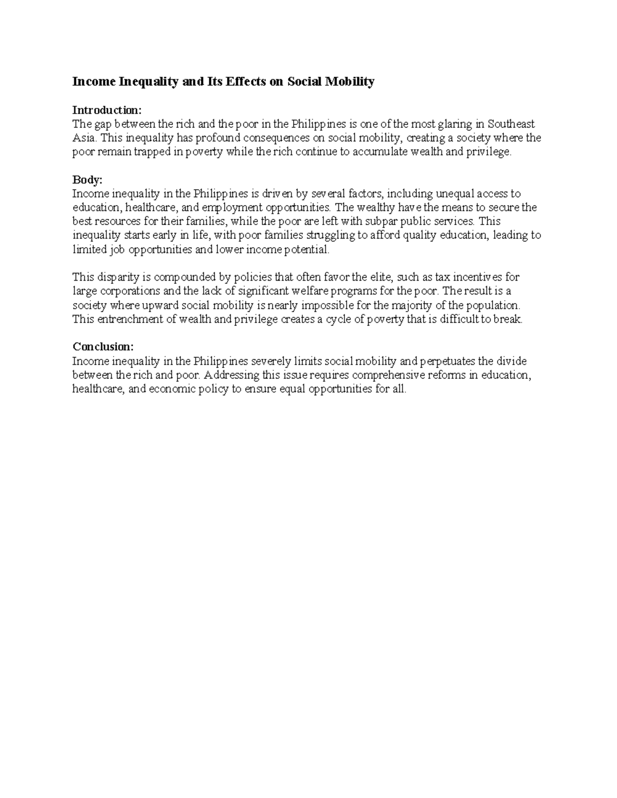 5 - pmki - Income Inequality and Its Effects on Social Mobility ...