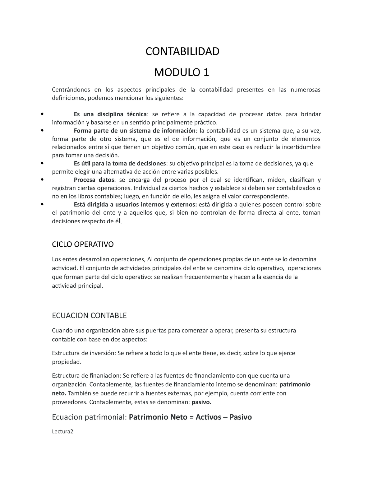 Resumen Contabilidad Basica MOD1 Y MOD2 - CONTABILIDAD MODULO 1 ...