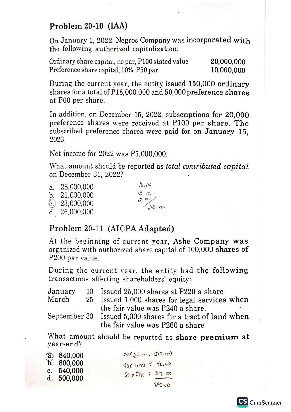 Chapter 20 - Intermediate Accounting Problems - BS Accountancy - Studocu