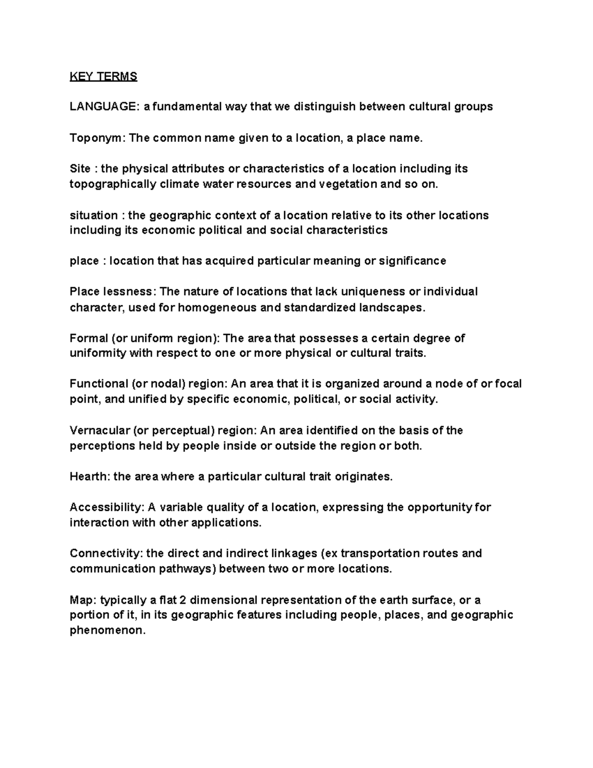 Chapter 17 key terms - KEY TERMS LANGUAGE: a fundamental way that we ...