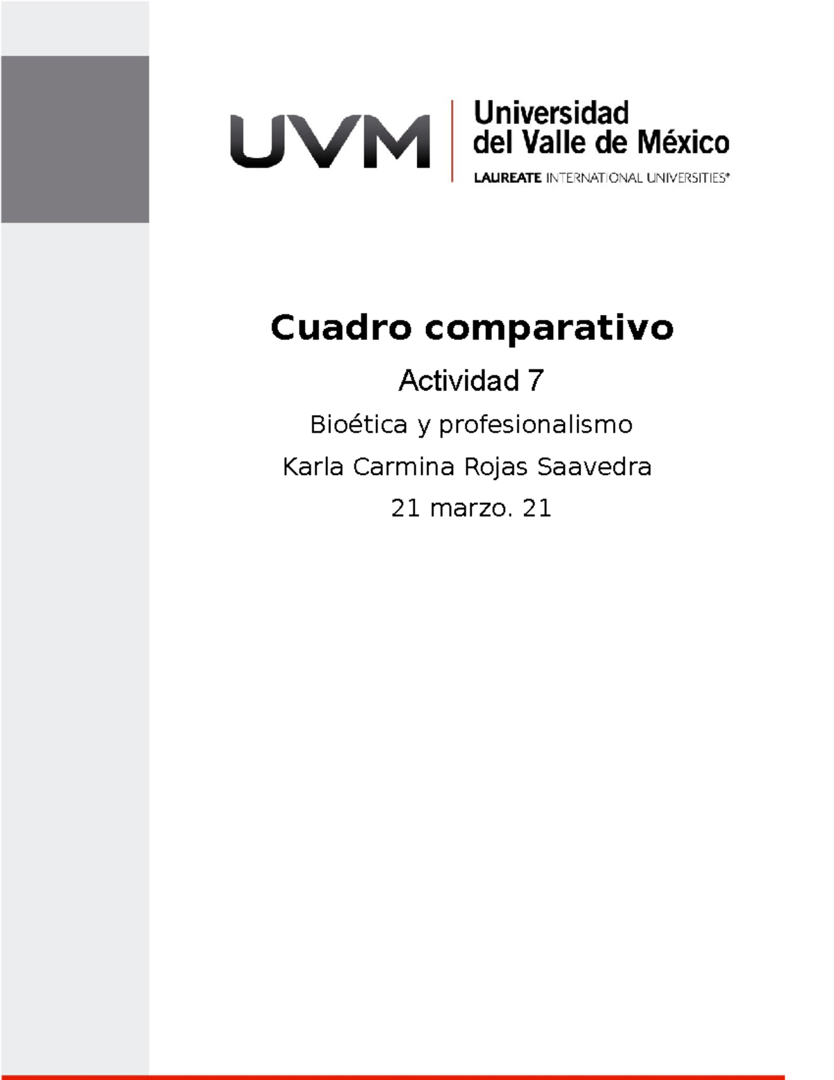 Act 7 Bioetica Actividad 7 Cuadro Comparativo Actividad 7 Bioética