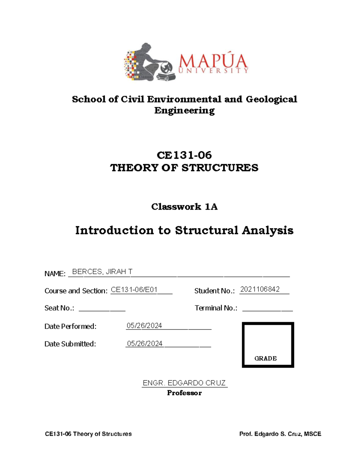 Ilovepdf merged - Introduction to Structural Analysis Description: This ...