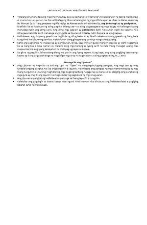Lagumang-ESP 3 Q2 No. 2 - Summative Test in ESP grade 3 - LAGUMANG ...