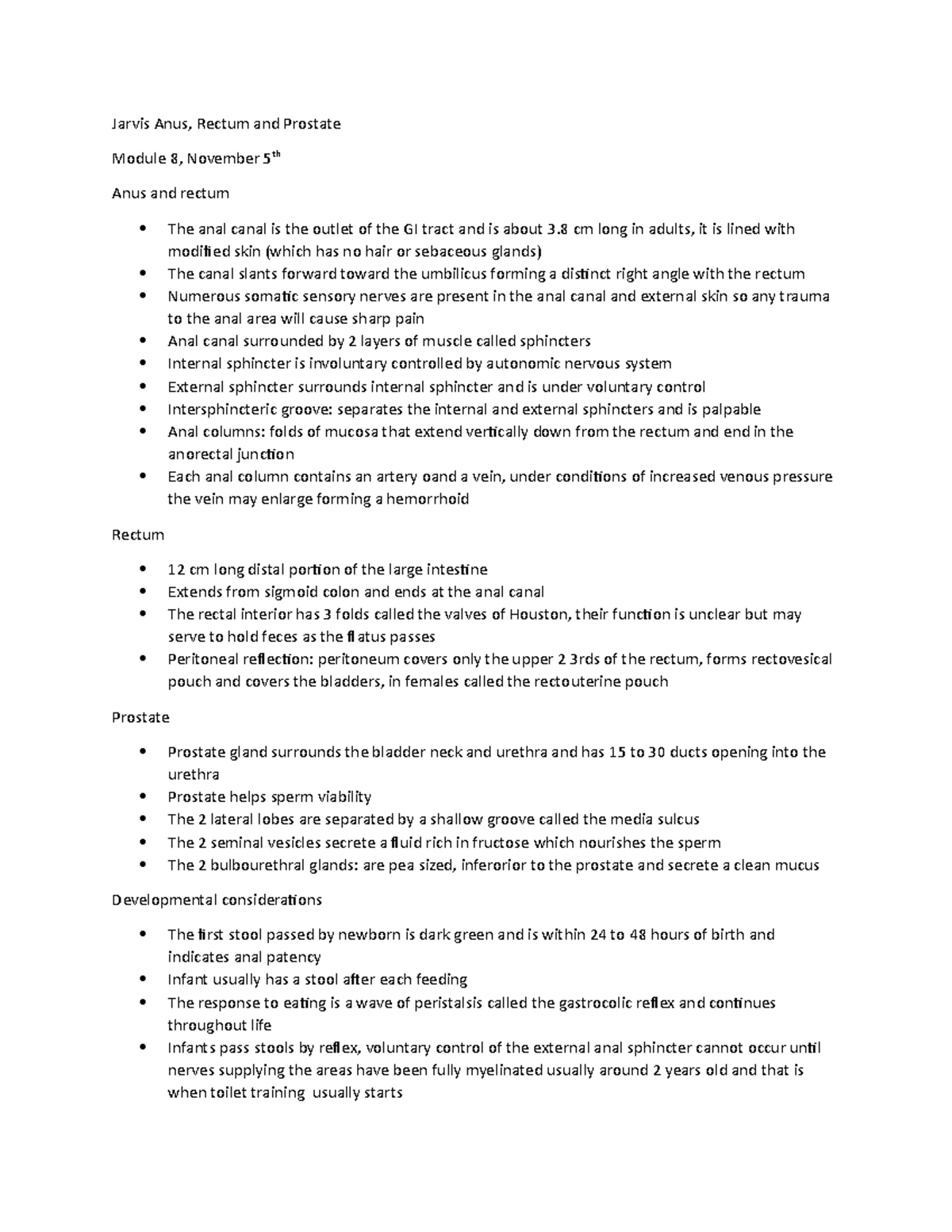 Jarvis Module 8 Chap 23 Anus, Rectum, Prostate - Jarvis Anus, Rectum ...