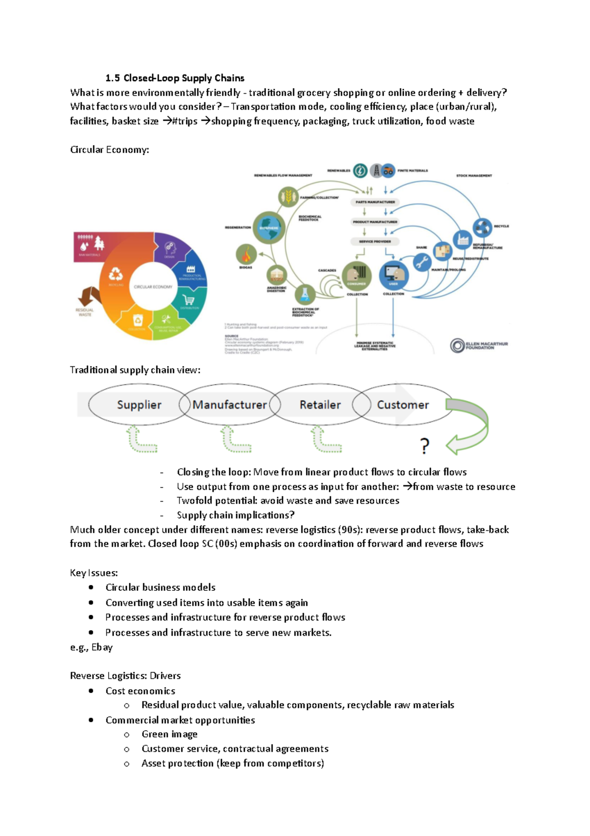 1.5 Closed Loop Supply Chain 1 ClosedLoop Supply Chains What is more