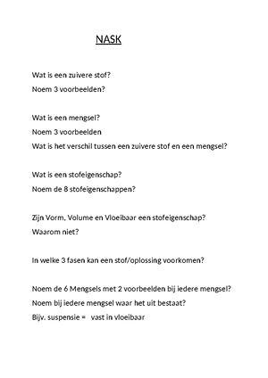 NASK aaaaa NASK Wat is het verschil tussen Biologie, Natuurkunde en