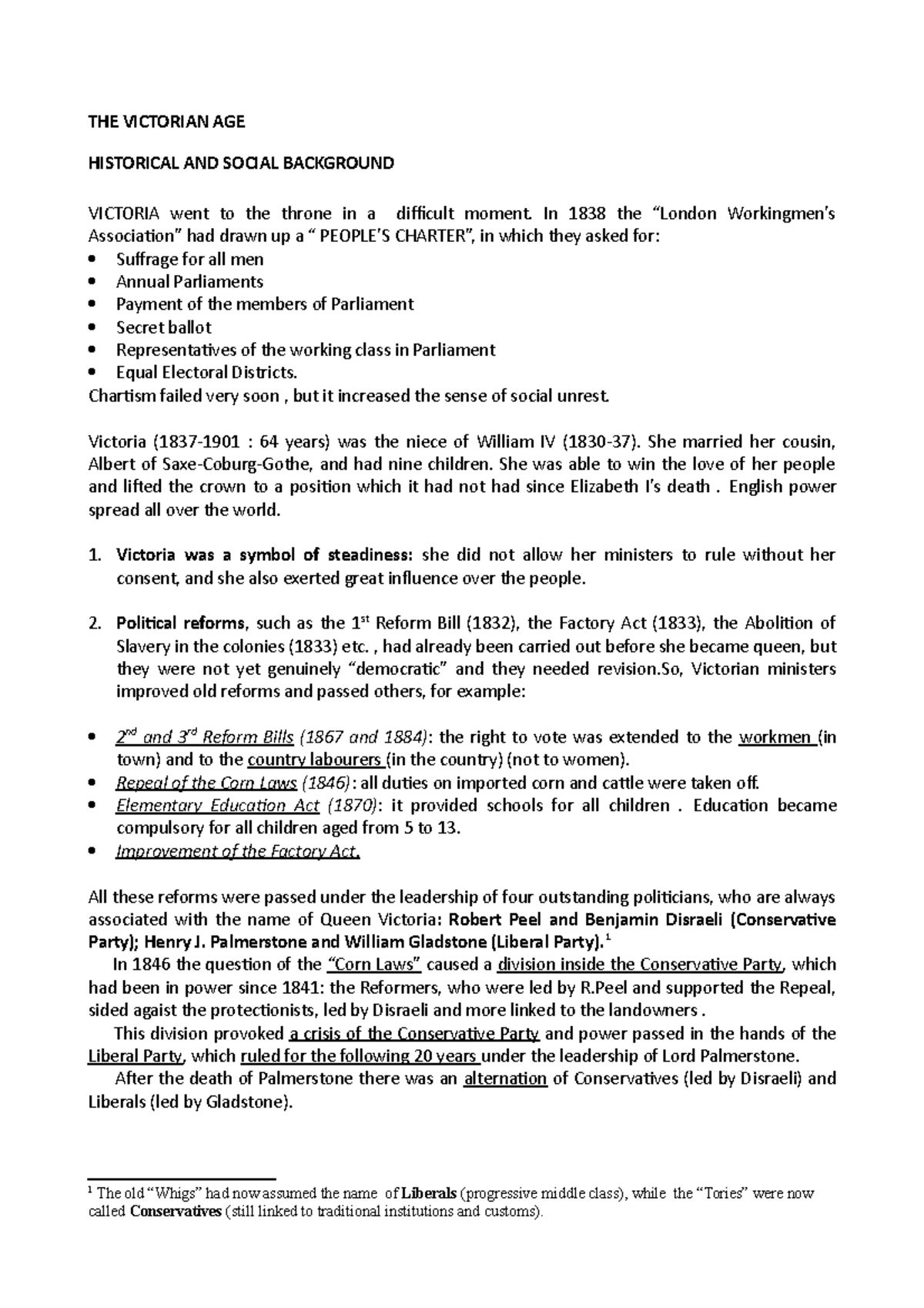 Victorian age THE VICTORIAN AGE HISTORICAL AND SOCIAL BACKGROUND VICTORIA went to the throne