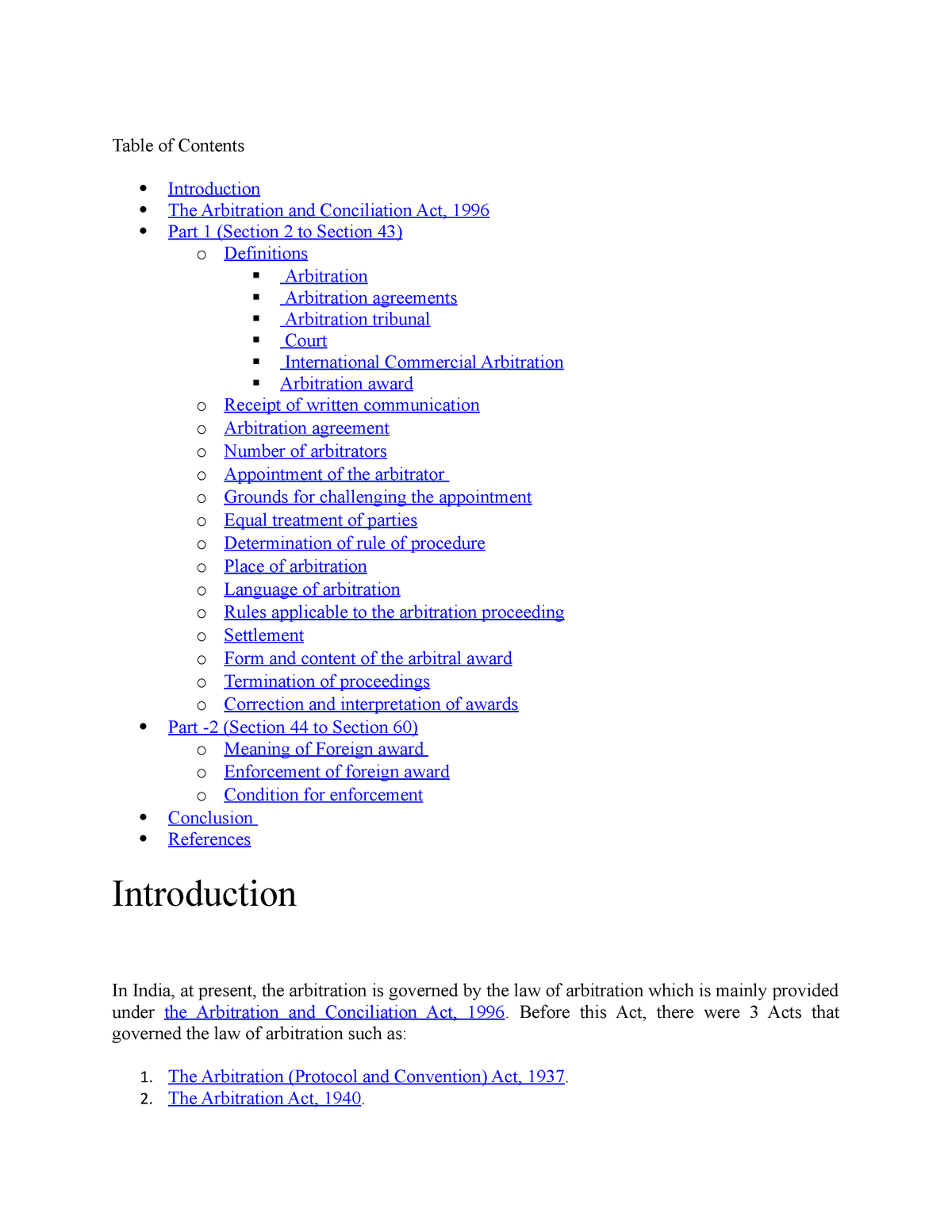 arbitration-summary-notes-table-of-contents-introduction-the