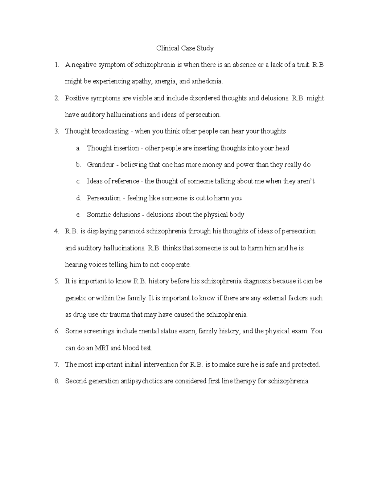 Clinical Case Study Meaning