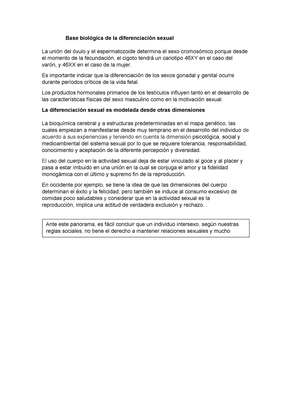 Base Biológica De La Diferenciación Sexual Base Biológica De La Diferenciación Sexual La Unión 0497