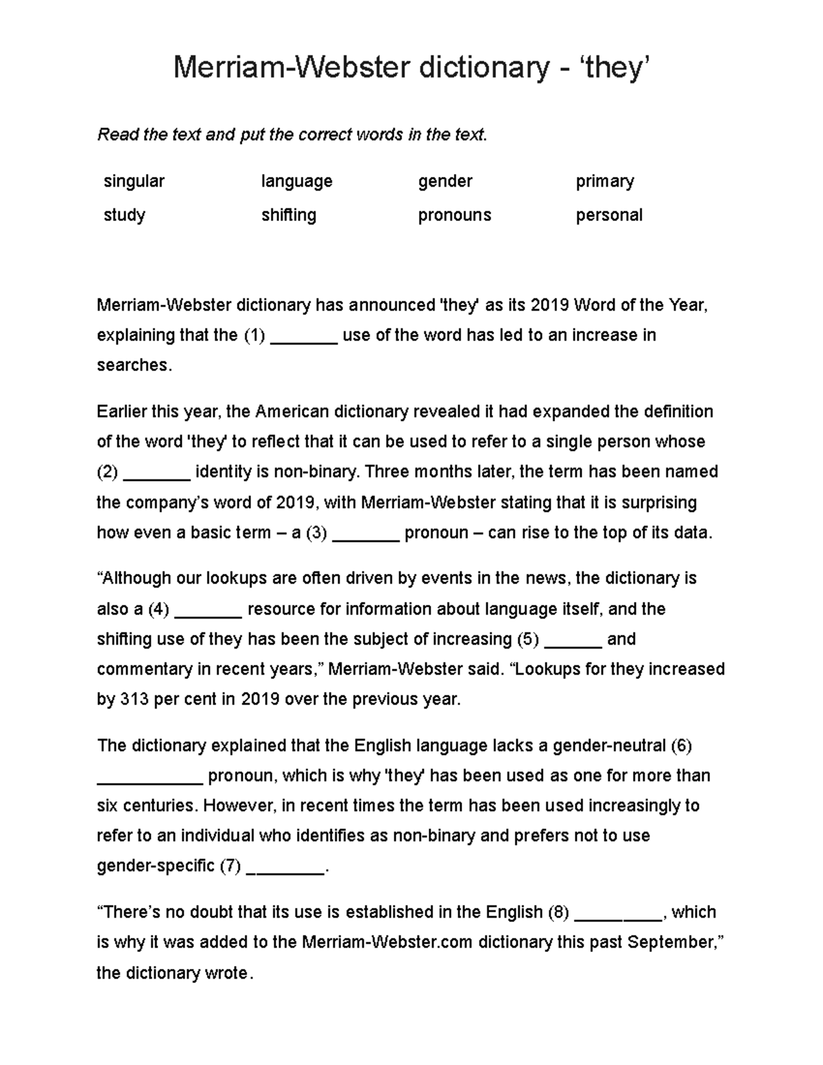 Merriam-Webster-dictionary - Merriam-Webster dictionary - ‘they’ Read ...