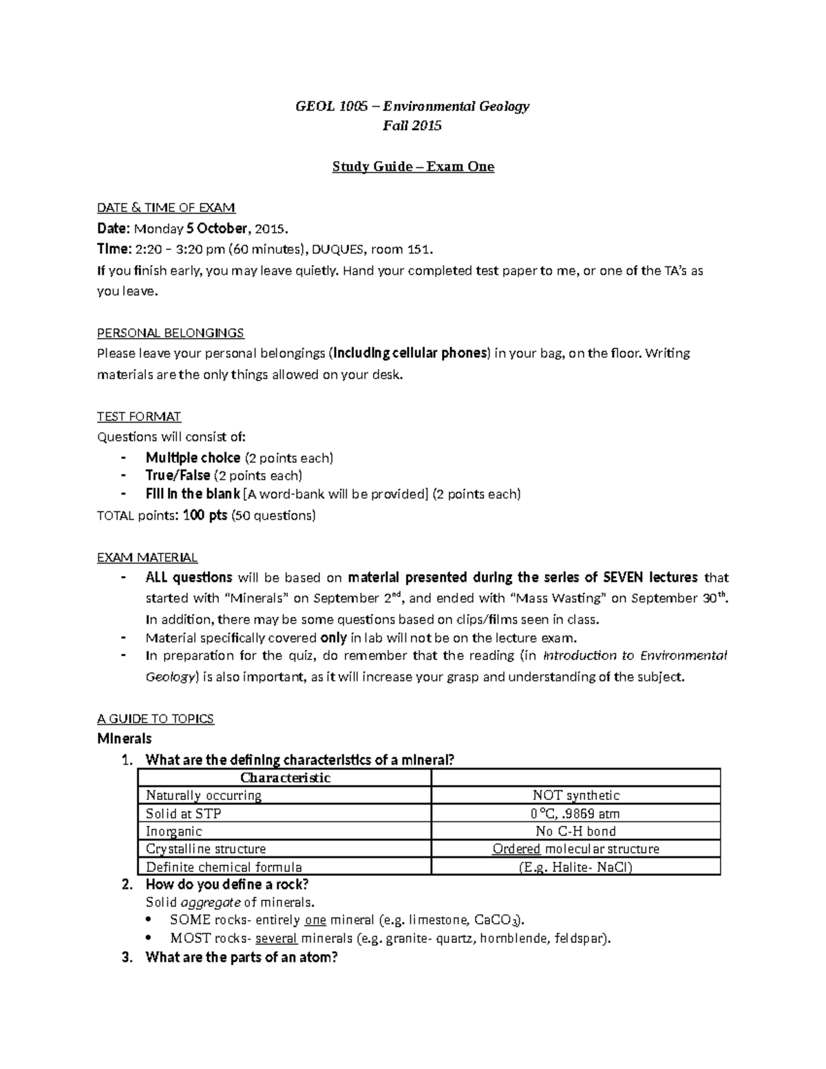 study-guide-exam-1-environmental-geology-geol-1005-environmental
