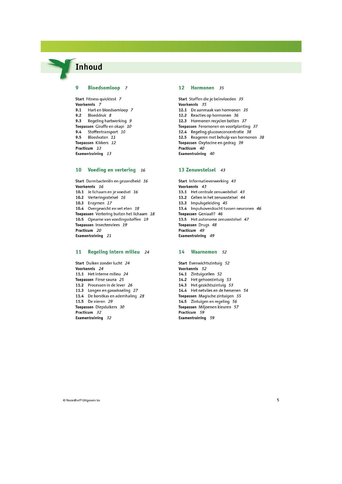 Antwoorden Biologie 5V (14) - Biologie - Studeersnel