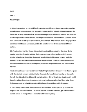 Task 2 paper - School as community of care - Schools as Communities of ...