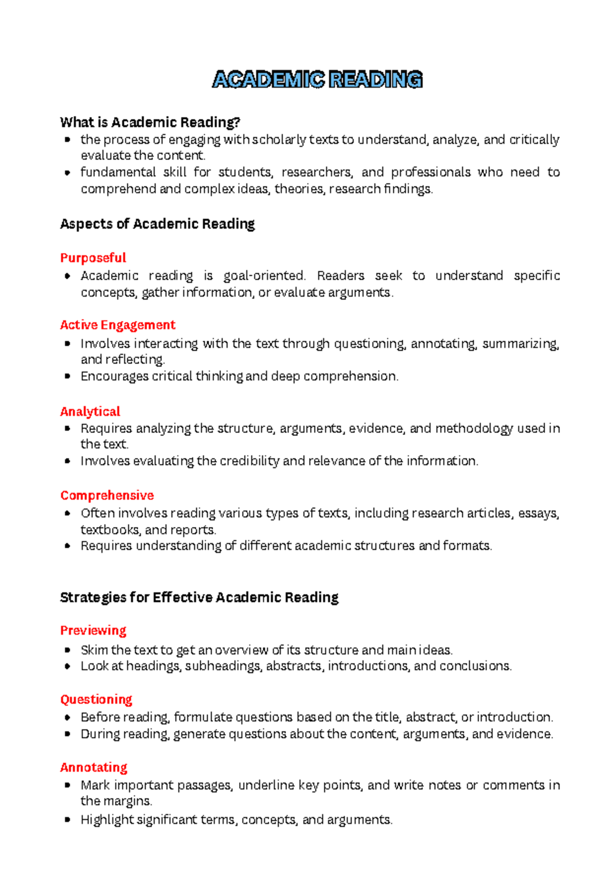 Eyy Yapp - EAPP NOTES FOR 1ST QUARTER - ACADEMIC READINGACADEMIC ...
