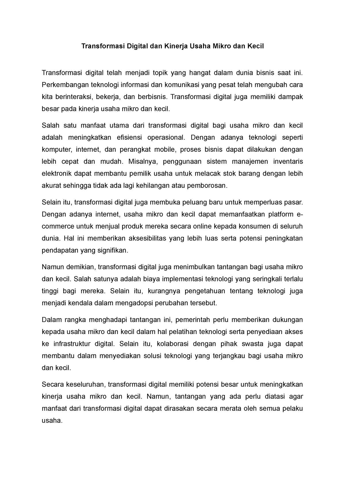 essay tentang era digital