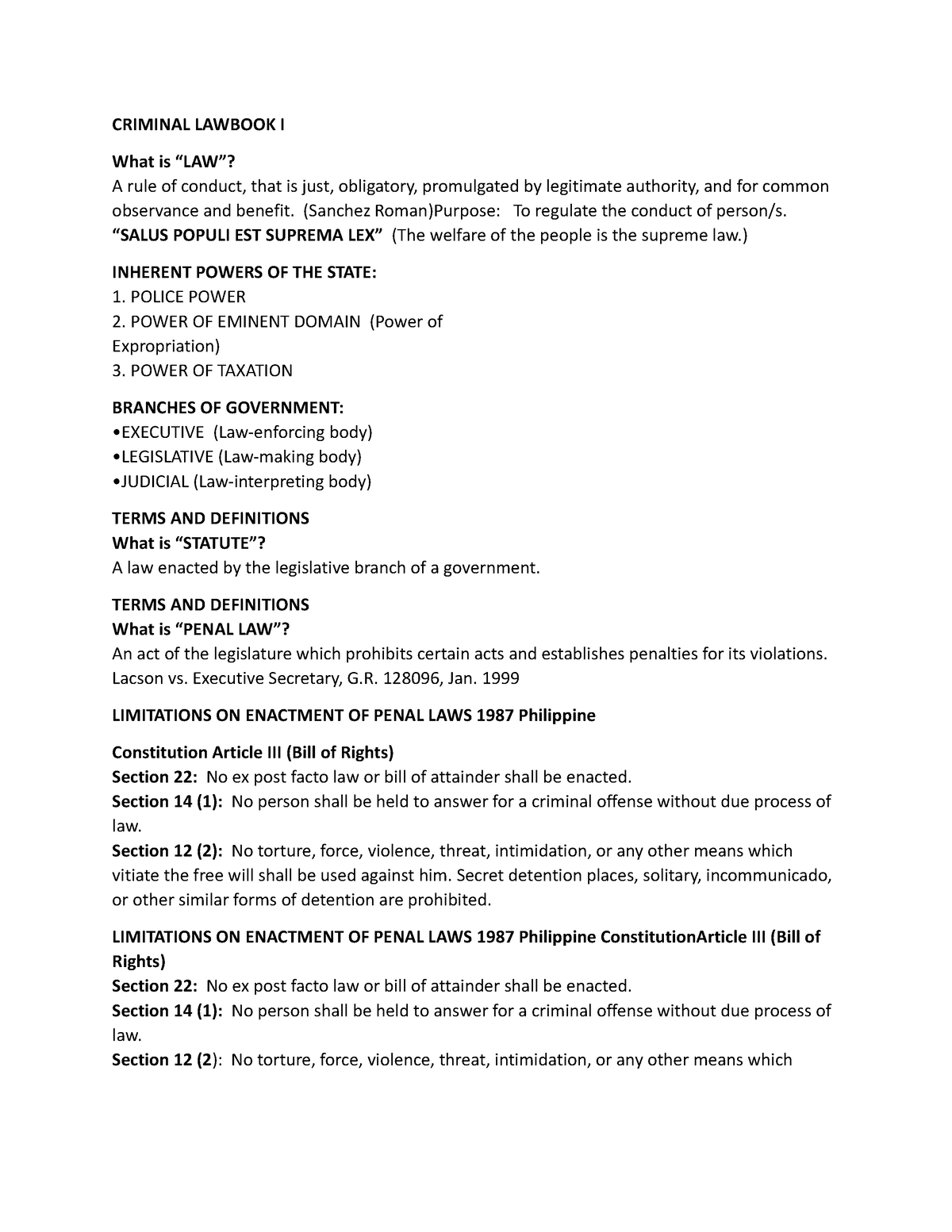 prelims-claw311-criminal-lawbook-i-what-is-law-a-rule-of