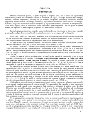 Curs Drept Civil Contracte Unibuc Studocu