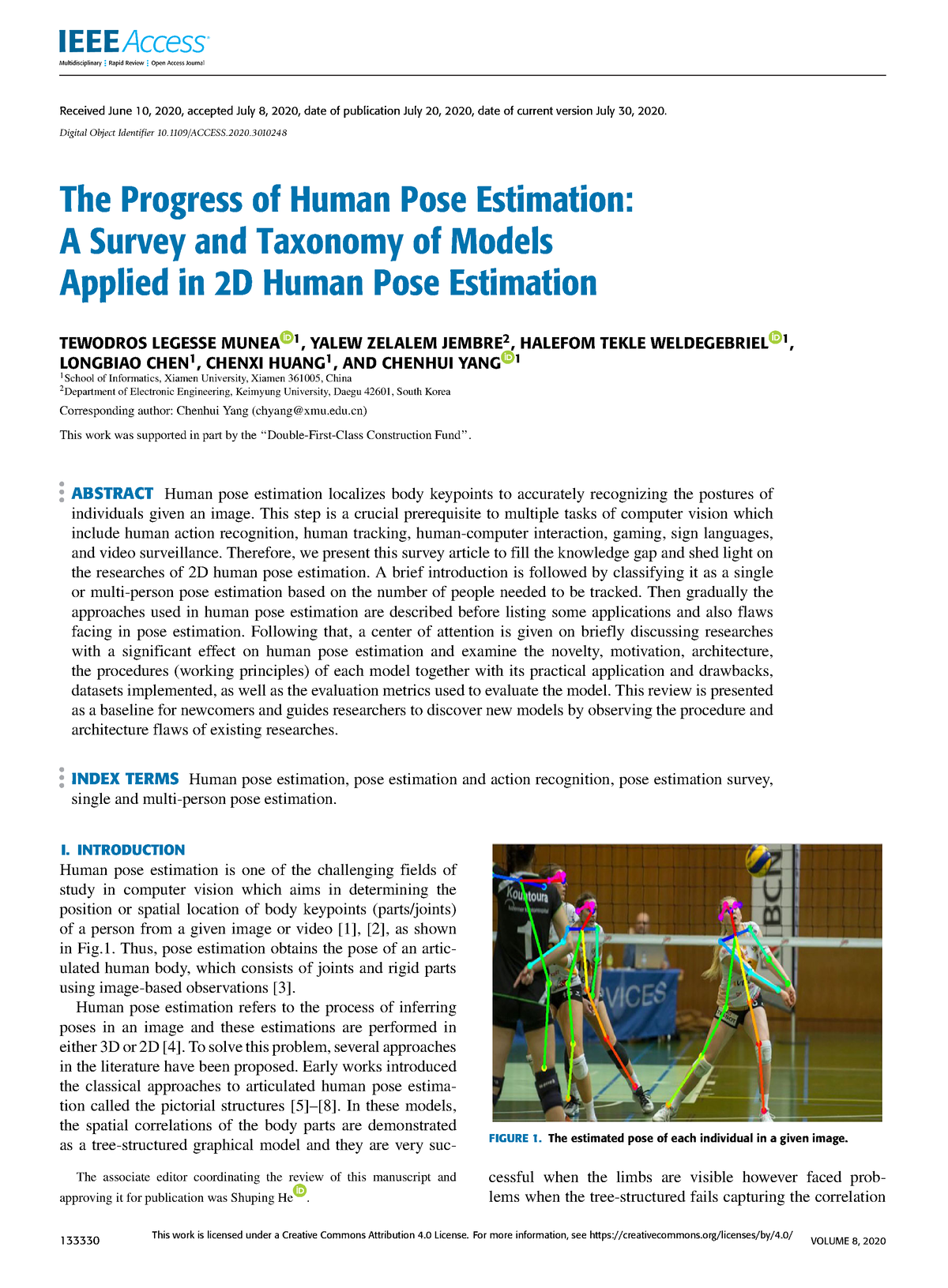 The Progress Of Human Pose Estimation A Survey And Taxonomy Of Models ...