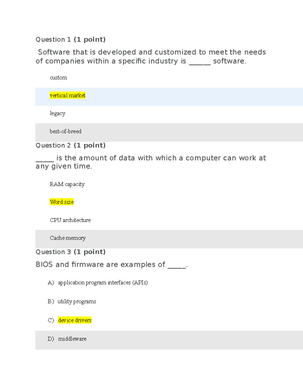 Management Information Systems Quiz 04 (Due Feb 04th, 2022 11,30 PM) 80 ...