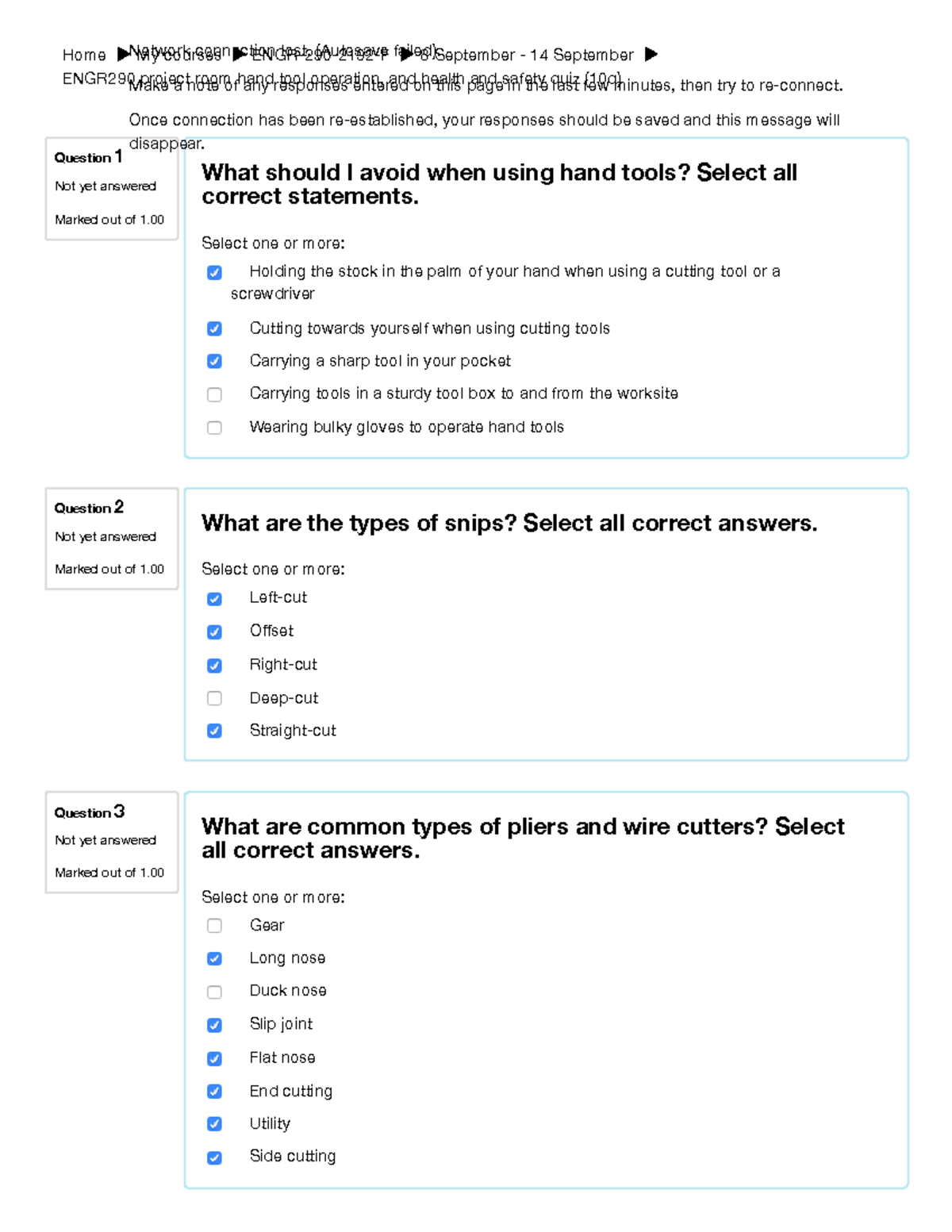 Safety Quiz V3 Moodle Warning Unimplemented Annotation Type 